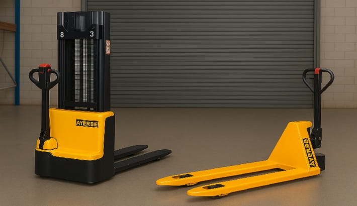 خرید جک پالت دستی | تفاوت استاکر و جک پالت دستی